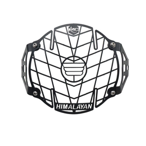 Motocare Headlight Protector Grill installed on Royal Enfield Himalayan 411

