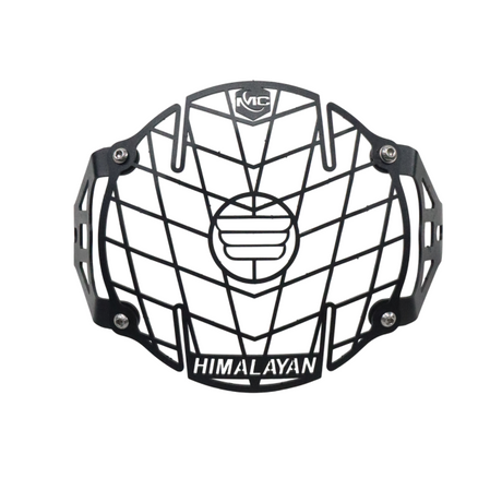 Motocare Headlight Protector Grill installed on Royal Enfield Himalayan 411


