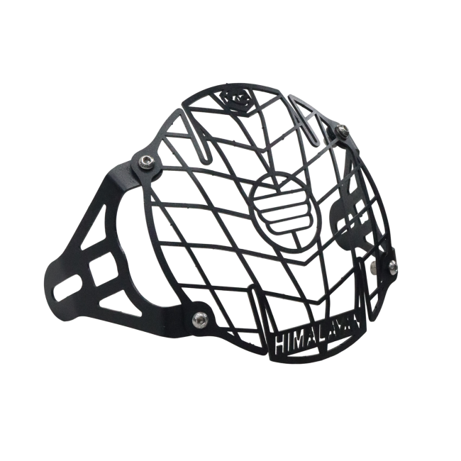 MotoCare Headlight Protector Grill installed on Royal Enfield Himalayan 411

