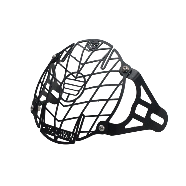 MotoCare Headlight Protector Grill installed on Royal Enfield Himalayan 411

