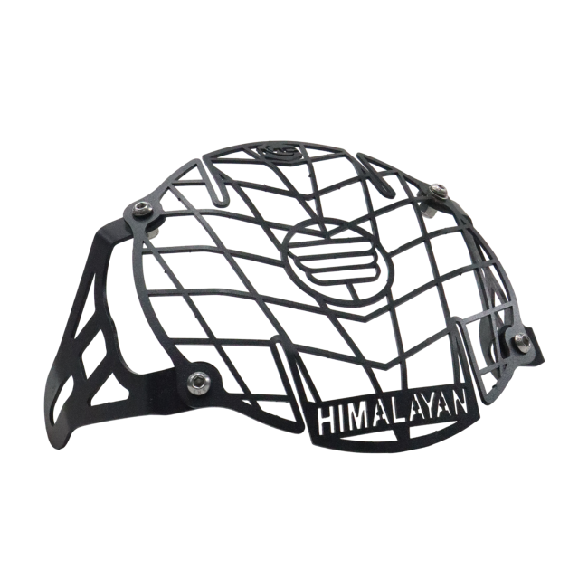 MotoCare Headlight Protector Grill installed on Royal Enfield Himalayan 411

