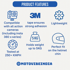 Moto Vibe India HJC RPHA 11 Chin Mount for GoPro