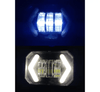 HJG Arrow DRL Square Original Foglight 120W 4 Lens Dual Color White/Yellow LED Foglights (Set of 2)