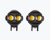 HJG 2 LED POD DUAL COLOR PAIR FOG LIGHT ROUND