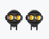 HJG 2 LED POD DUAL COLOR PAIR FOG LIGHT ROUND