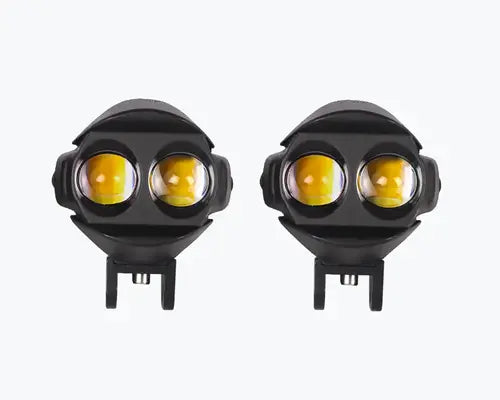 HJG 2 LED POD DUAL COLOR PAIR FOG LIGHT ROUND