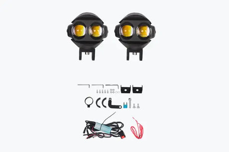 HJG 2 LED POD DUAL COLOR PAIR FOG LIGHT ROUND