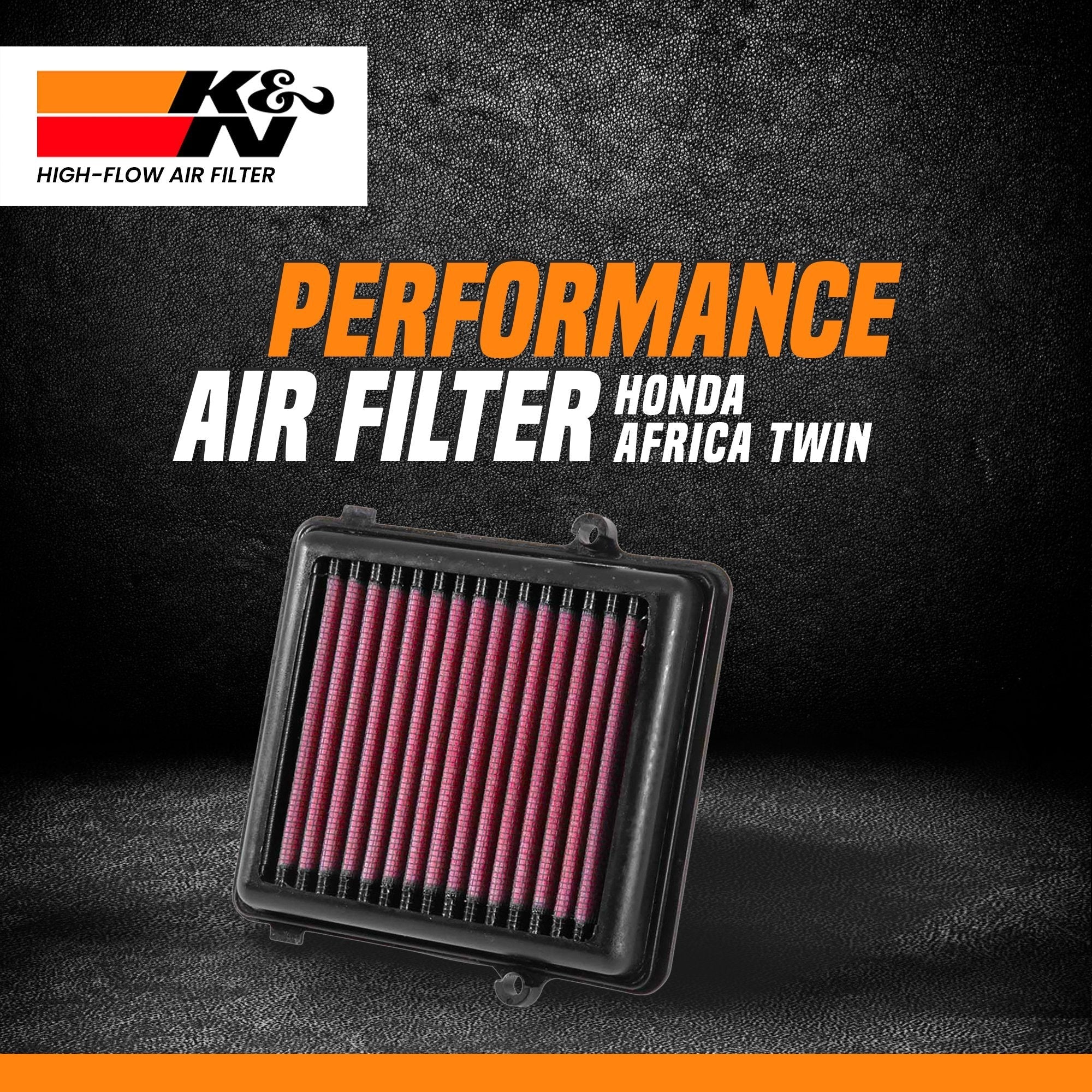 K&N high performance air filter for Honda Africa Twin adventure motorcycle reusable washable filter