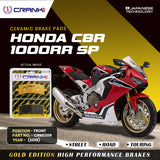 CRANK1 CRM1309 Ceramic Front Brake Pads for Honda CBR1000RR SP 2018 HH Rated Motorcycle Brake Pads