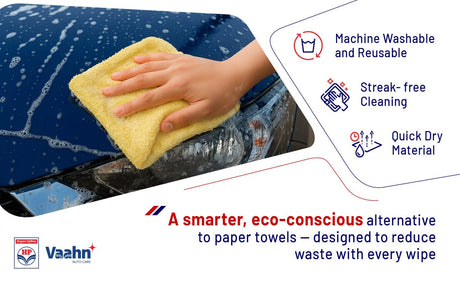 HP Vaahn microfiber cleaning cloth 50x50cm 340 GSM lint free detailing towel