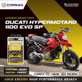 CRANK1 ceramic front brake pads for Ducati Hypermotard 1100 EVO SP