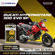 CRANK1 Ceramic Rear Brake Pads for Ducati Hypermotard 1100 EVO SP CRM469