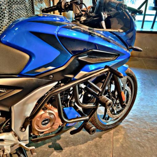 Hyperrider Bajaj Pulsar N250 F250 Crash Guard with CNC Delrin Frame Sliders