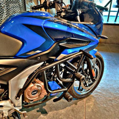 Hyperrider Bajaj Pulsar N250 F250 Crash Guard with CNC Delrin Frame Sliders