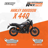 66BHP Race Pro Sintered Brake Pads for Harley-Davidson X440 Front 947 Rear 953