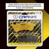 CRANK1 CRM2809 ceramic front brake pads for Harley Davidson Forty Eight