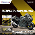 CRANK1 Ceramic Rear Brake Pads CRM953 for Suzuki Hayabusa 2013-2020 HH Rated Disc Brake Pads