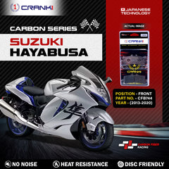 CRANK1 CFB744 Carbon Brake Pads for Suzuki Hayabusa Front