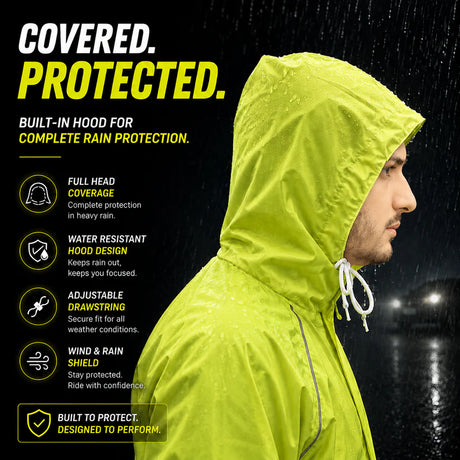 66BHP Storm X Waterproof Motorcycle Raincoat 