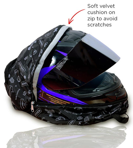Guardian Gears Sidekick foldable waterproof helmet bag for full-face motorcycle helmet