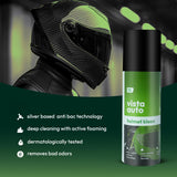 VISTA Auto Care Helmet Cleaner Combo with Helmet Kleen Spray 125 ml and 300 GSM microfiber cloth