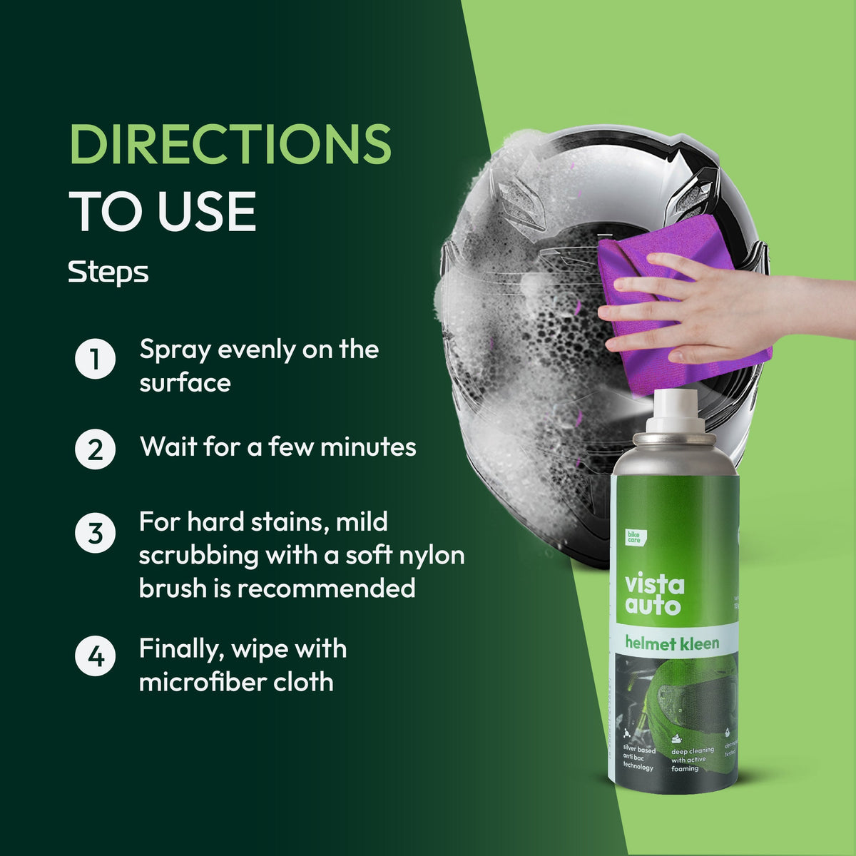 Vista Helmet Kleen 125 ml helmet cleaner spray
