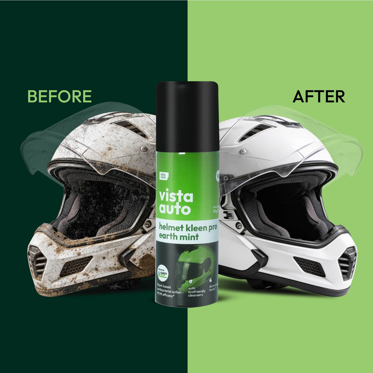 Vista Auto Helmet Kleen Pro Earth Mint 125 ml

