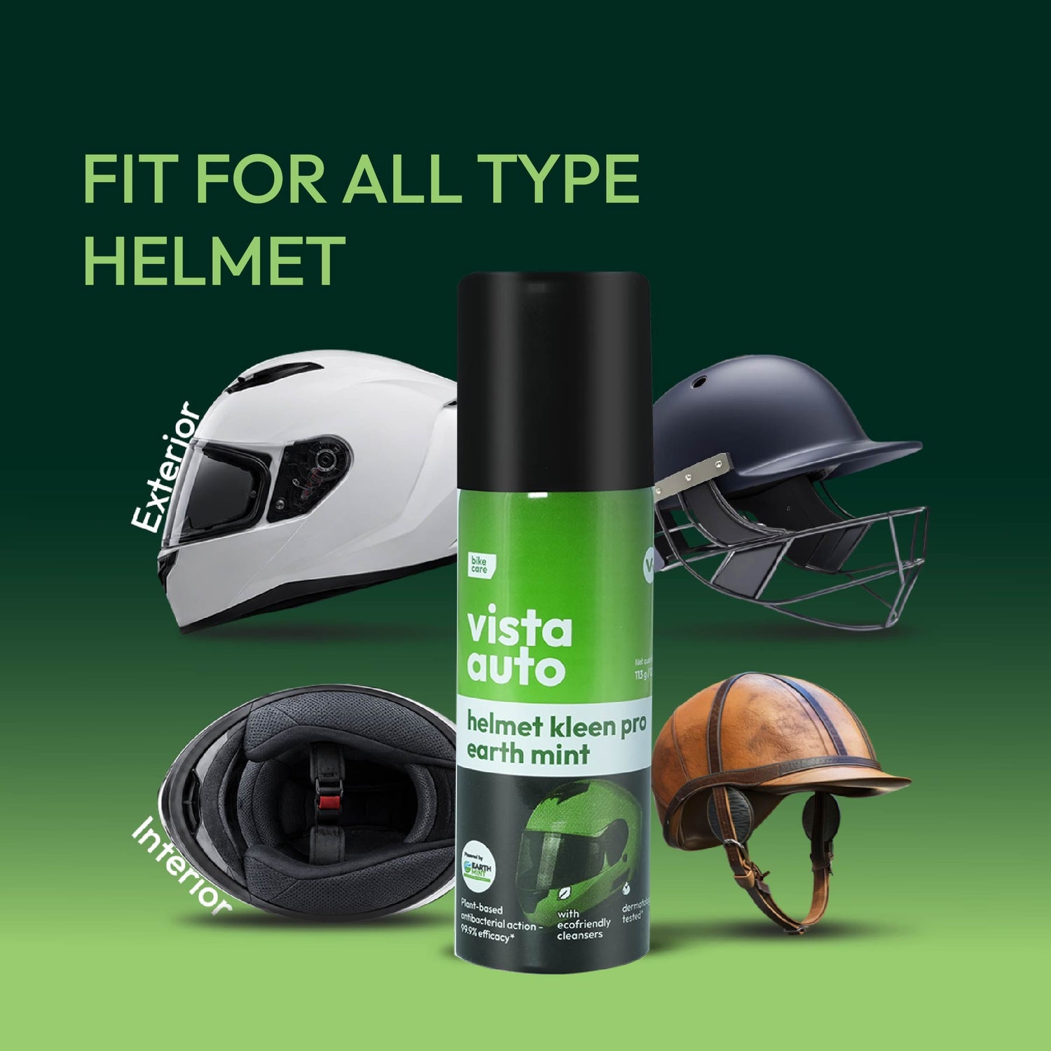Vista Auto Helmet Kleen Pro Earth Mint 125 ml

