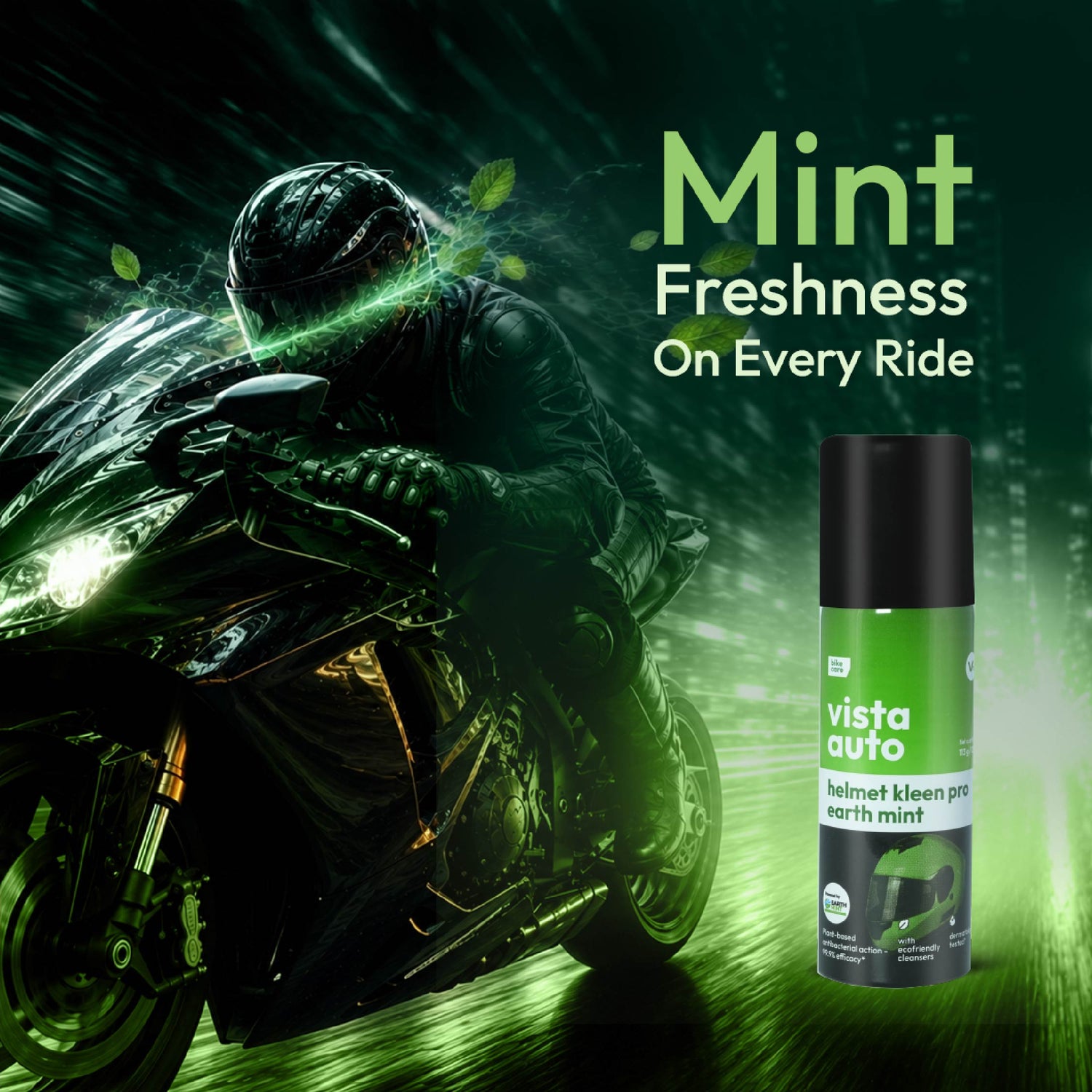 Vista Auto Helmet Kleen Pro Earth Mint 125 ml

