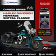 CRANK1 CFB754 carbon front brake pads for Harley-Davidson Heritage Softail Classic 2004-2014