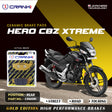 CRANK1 Ceramic Rear Brake Pads CRM281 for Hero CBZ Xtreme HH Rated Disc Brake Pads