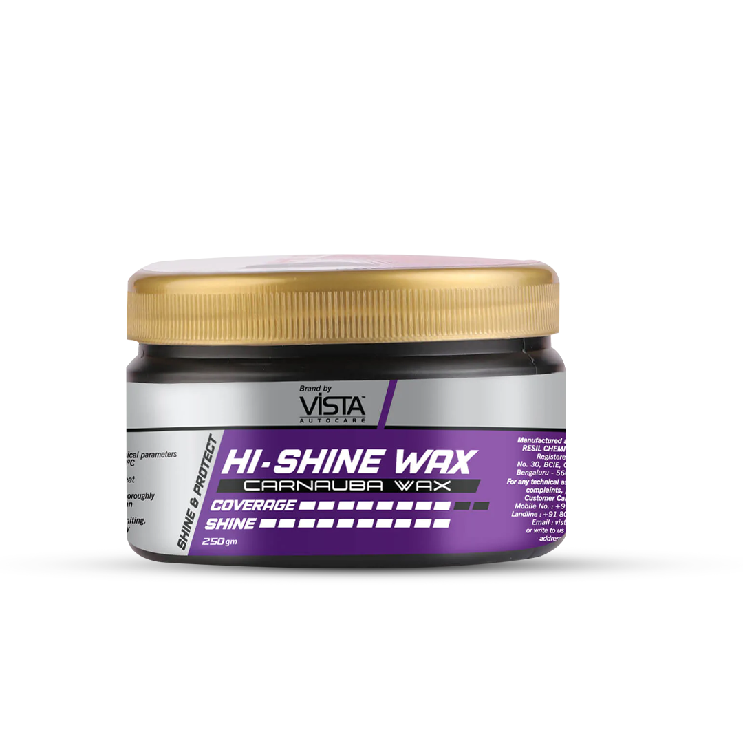 Vista Auto Care Hi-Shine Carnauba Wax 250g premium car wax polish

