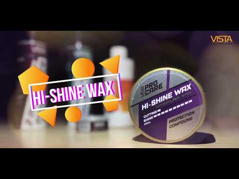 Vista Auto Care Hi-Shine Carnauba Wax 250g premium car wax polish

