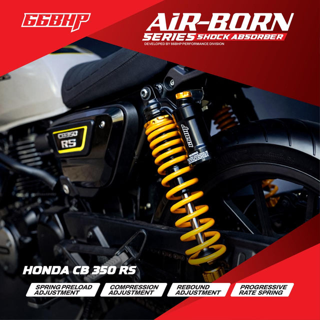 66BHP Air Born Suspension Honda CB350 Rear Shock Upgrade
