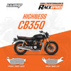 66BHP Race Pro Sintered Brake Pads for Honda Highness CB350 and CB350RS Front 66RP-156-2 Rear 66RP-167