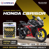 CRANK1 Ceramic Front Brake Pads CRM771 for Honda CBR150R HH Rated Sport Motorcycle Brake Pads