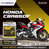 CRANK1 Ceramic Rear Brake Pads CRM741 for Honda CBR650F HH Rated Disc Brake Pads