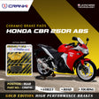 CRANK1 CRM741 ceramic rear brake pads for Honda CBR250R ABS