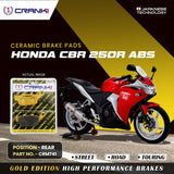 CRANK1 CRM741 ceramic rear brake pads for Honda CBR250R ABS