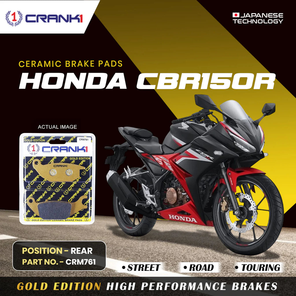 CRANK1 ceramic rear brake pads for Honda CBR150R motorcycle