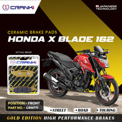 CRANK1 CRM771 ceramic front brake pads for Honda X Blade 162