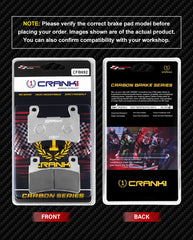 CRANK1 CFB692 Carbon Brake Pads Front for Hyosung GT650R GT650N