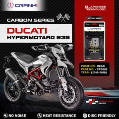 CRANK1 CFB662 carbon rear brake pads for Ducati Hypermotard 939 2016-2018
