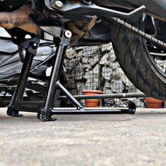 Hyperrider heavy duty centre stand for Bajaj Dominar 250 Dominar 400 Touring and UG models motorcycle maintenance stand