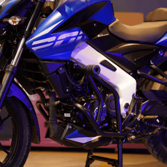Hyperrider Crash Guard Type 1 with CNC Delrin Frame Sliders for Bajaj Pulsar NS160 NS200 AS160 AS200