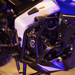 Hyperrider Crash Guard Type 1 with CNC Delrin Frame Sliders for Bajaj Pulsar NS160 NS200 AS160 AS200