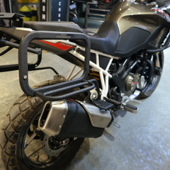 Hyperrider Saddle Stay for TVS Apache RTX 300 – Heavy-Duty Pannier and Saddlebag Mount