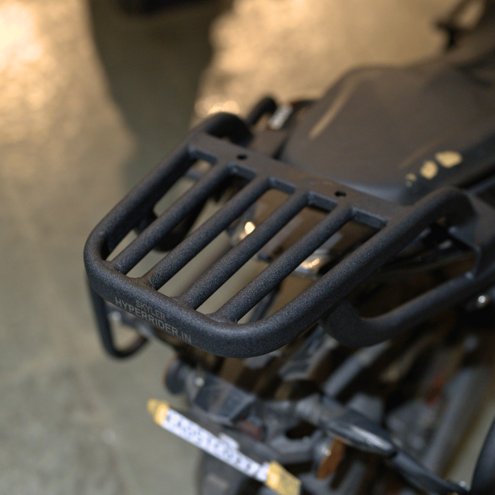 Hyperrider Bajaj Pulsar NS400Z Heavy Duty Top Rack Steel Luggage Carrier Accessory