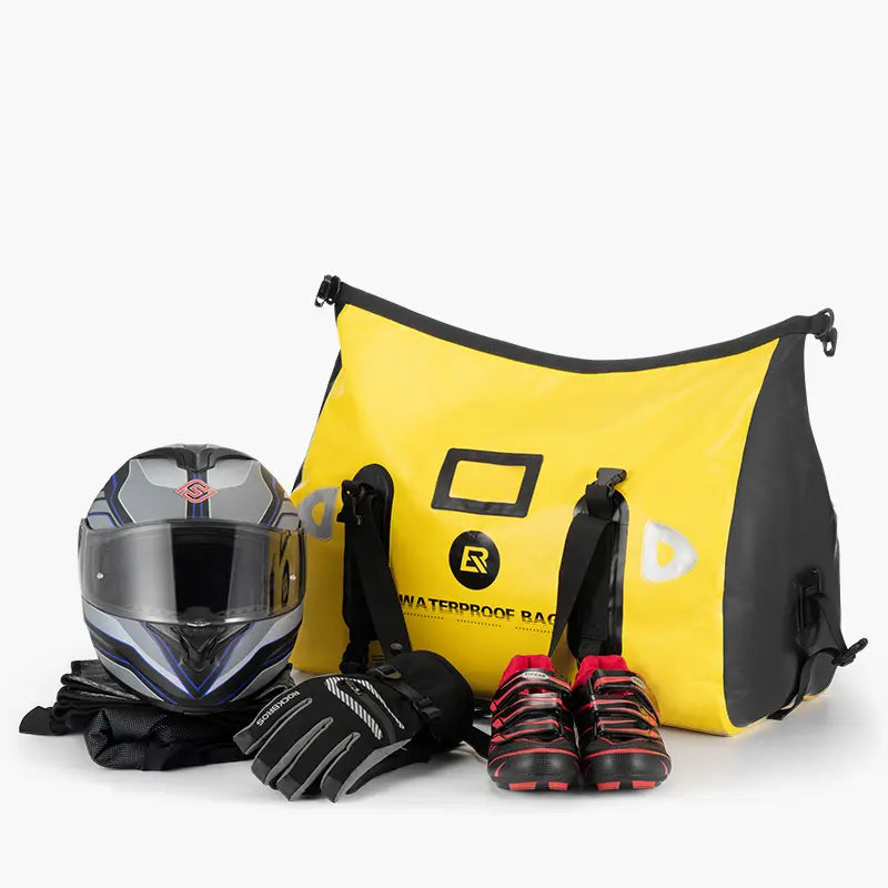 Moto Guard RockBro 60L Yellow Duffle Tail Bag for Motorcycle Touring