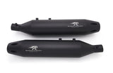 Red Rooster Astral Pro Black Matte Exhaust for Royal Enfield Super Meteor 650